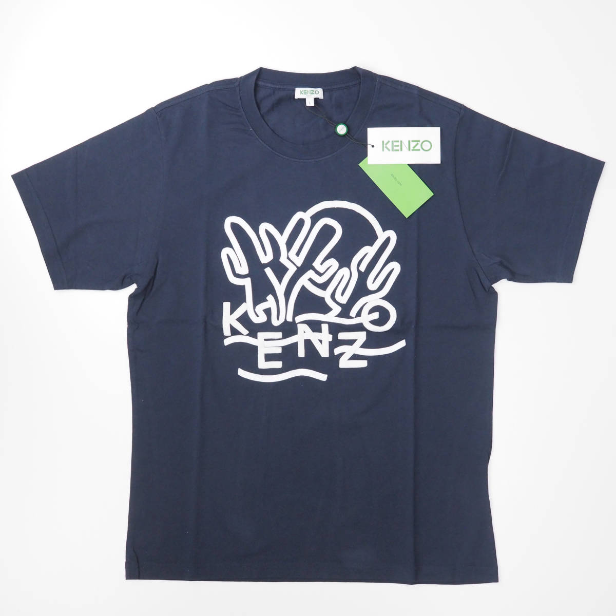 新品正規品 KENZO ケンゾー ブランド ロゴ ワッペン メンズ 半袖 