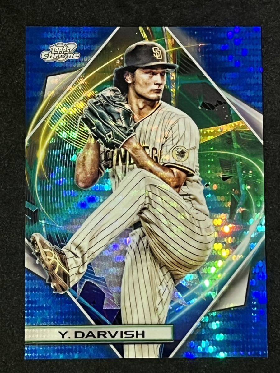 【99枚限定】Topps Chrome Cosmic Yu Darvish Blue Moon Refractor ダルビッシュ有　パドレス　Padres WBC 侍ジャパン