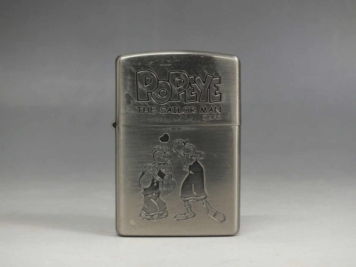 Zippo/ジッポ オイルライター POPEYE/ポパイ 火花確認済み 生活家電