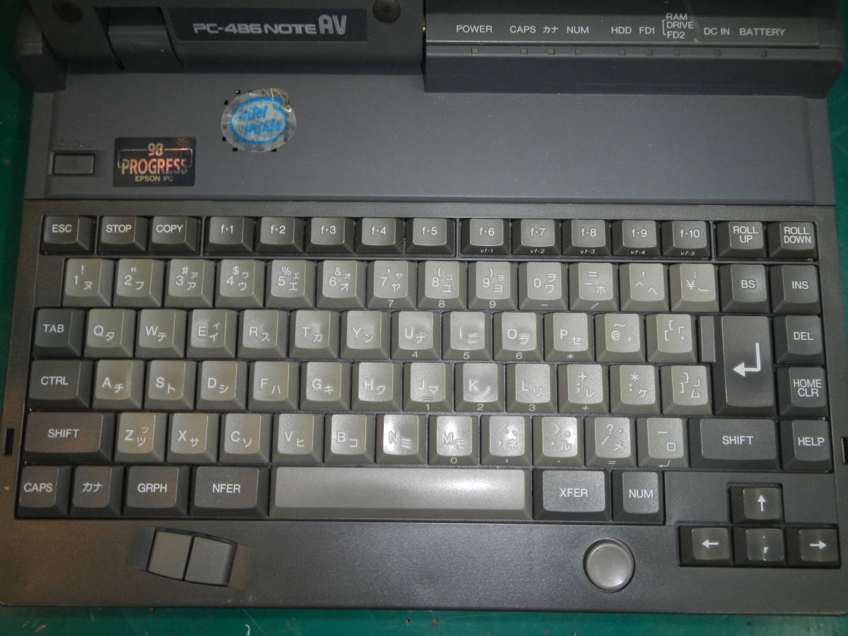 その他ノートPC本体 EPSON pc-486 note av-x1jw EPSON PC-486NOTE AX-X1JW（MaxDrive 586NUV 搭載）PC-9821ノート互換