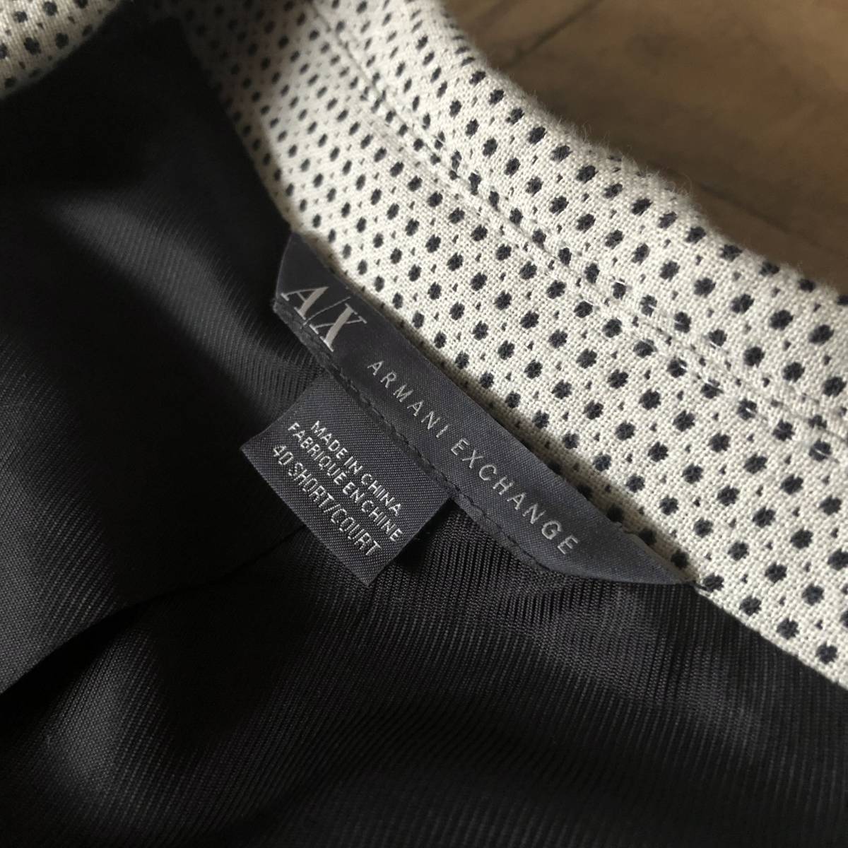 E28『アルマーニエクスチェンジ ARMANI EXCHANGE』お洒落生地 シングル 