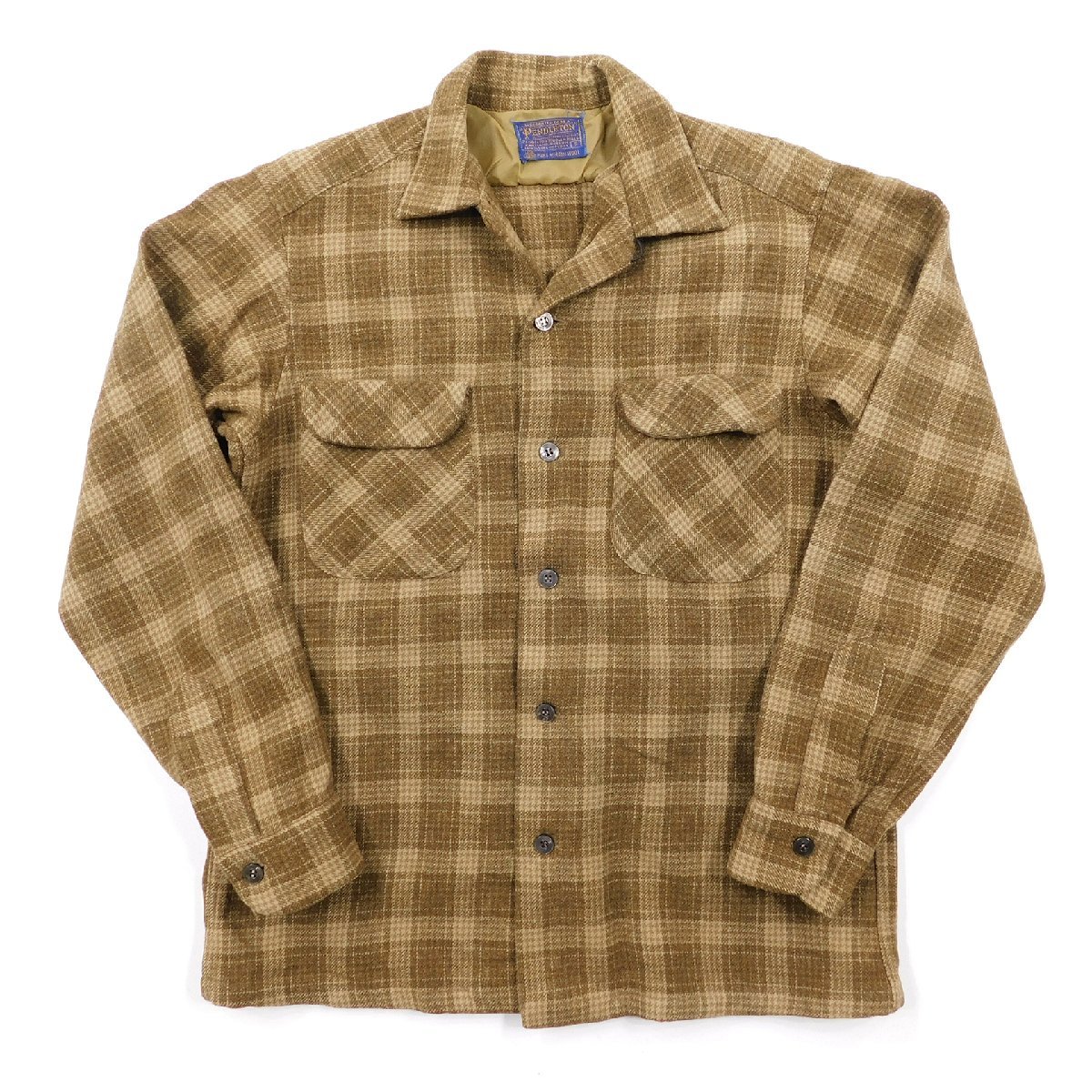 60's Pendleton ペンドルトン 長袖 ウールシャツ チェック size S #92825 アメカジ ヴィンテージ ビンテージ