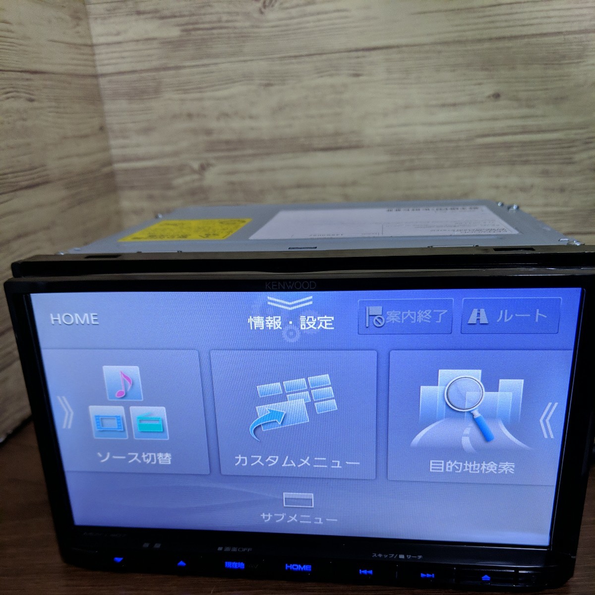 MDV-L407 彩速ナビ 中古品 MDV-D404BTKENWOOD 最新2023年地図データ