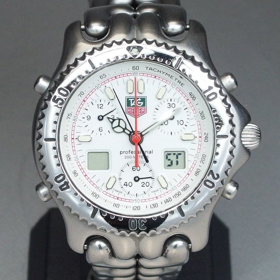 【稼働】タグホイヤー プロフェッショナル 200m ホワイト文字盤 TAG HEUER タグホイヤー プロフェッショナル 200M 白文字盤
