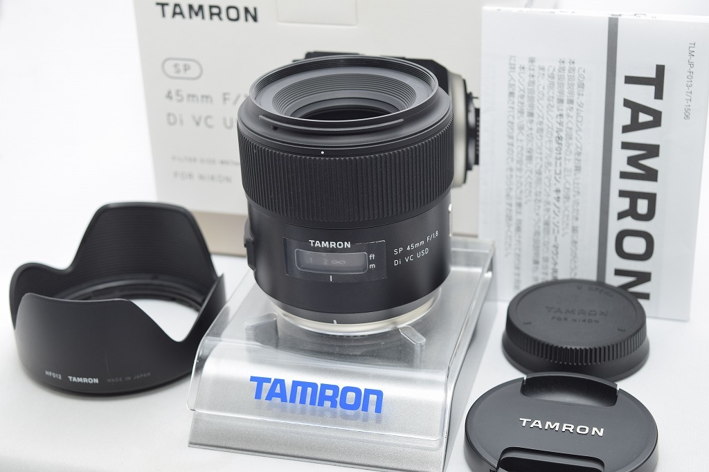 良品★TAMRON タムロン SP 45mm F1.8 Di VC USD F013 Nikon ニコン用★元箱付・レンズフード付