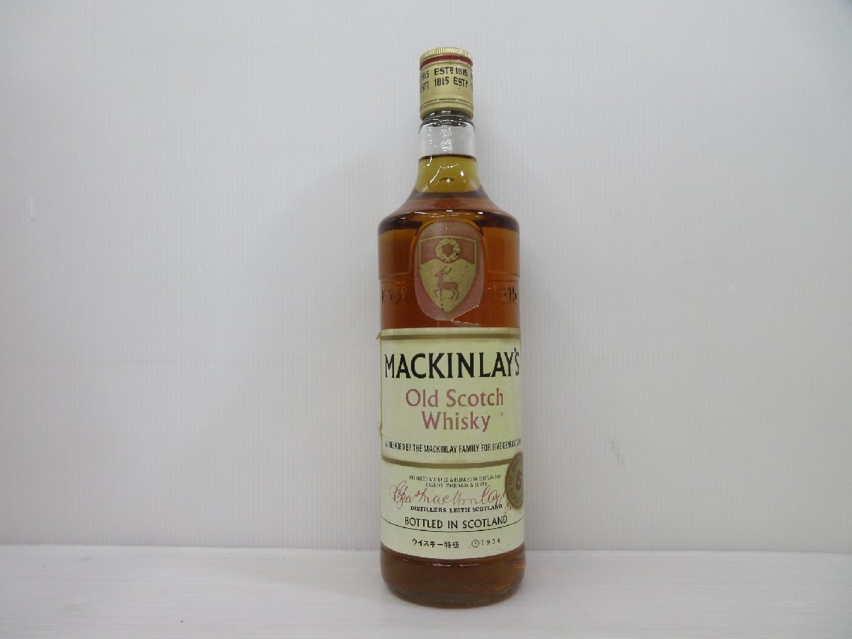 マッキンレー 5年 MACKINLAY'S 760ml 43% オールド スコッチウイスキー 特級 未開栓 古酒/A33228