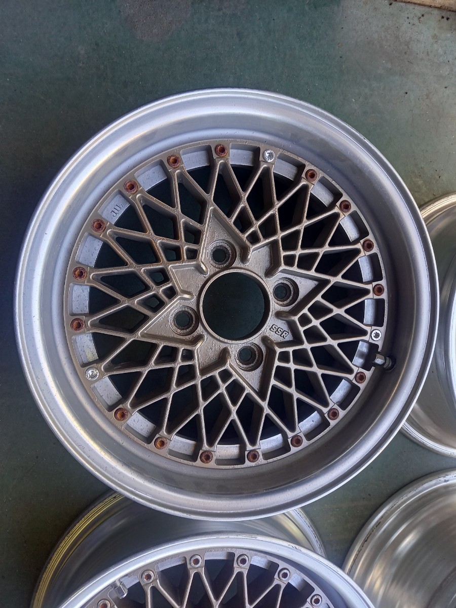 旧車 SSR Speed star スピードスター メッシュ 15インチ 4本 6.5J 