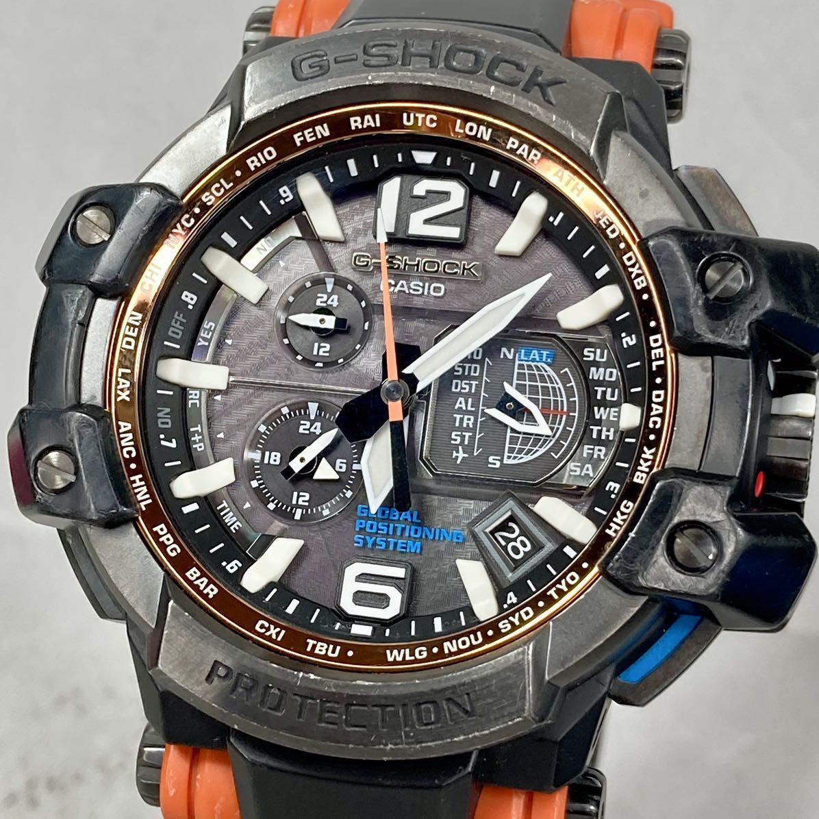 美品 G-SHOCK GPW-1000-4AJF グラビティマスター タフソーラー 電波 