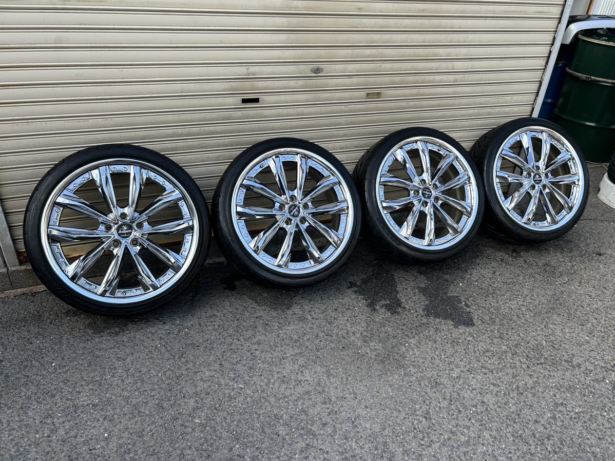 クレンツェ 20インチ4本 クレンツェグラベル20インチホイール&ニットー225-35-20中古4本