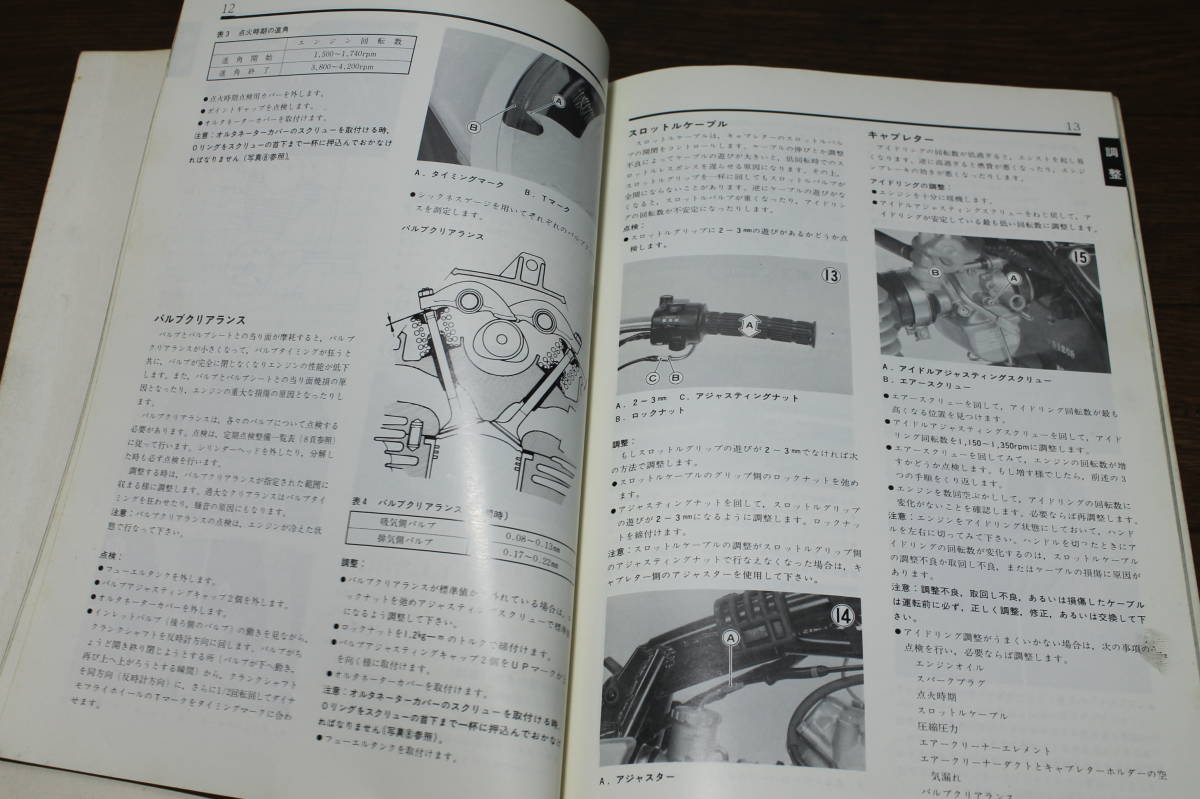 さきページ カワサキ Z250LTD G1 サービスマニュアル サービスガイド 99925‐1013