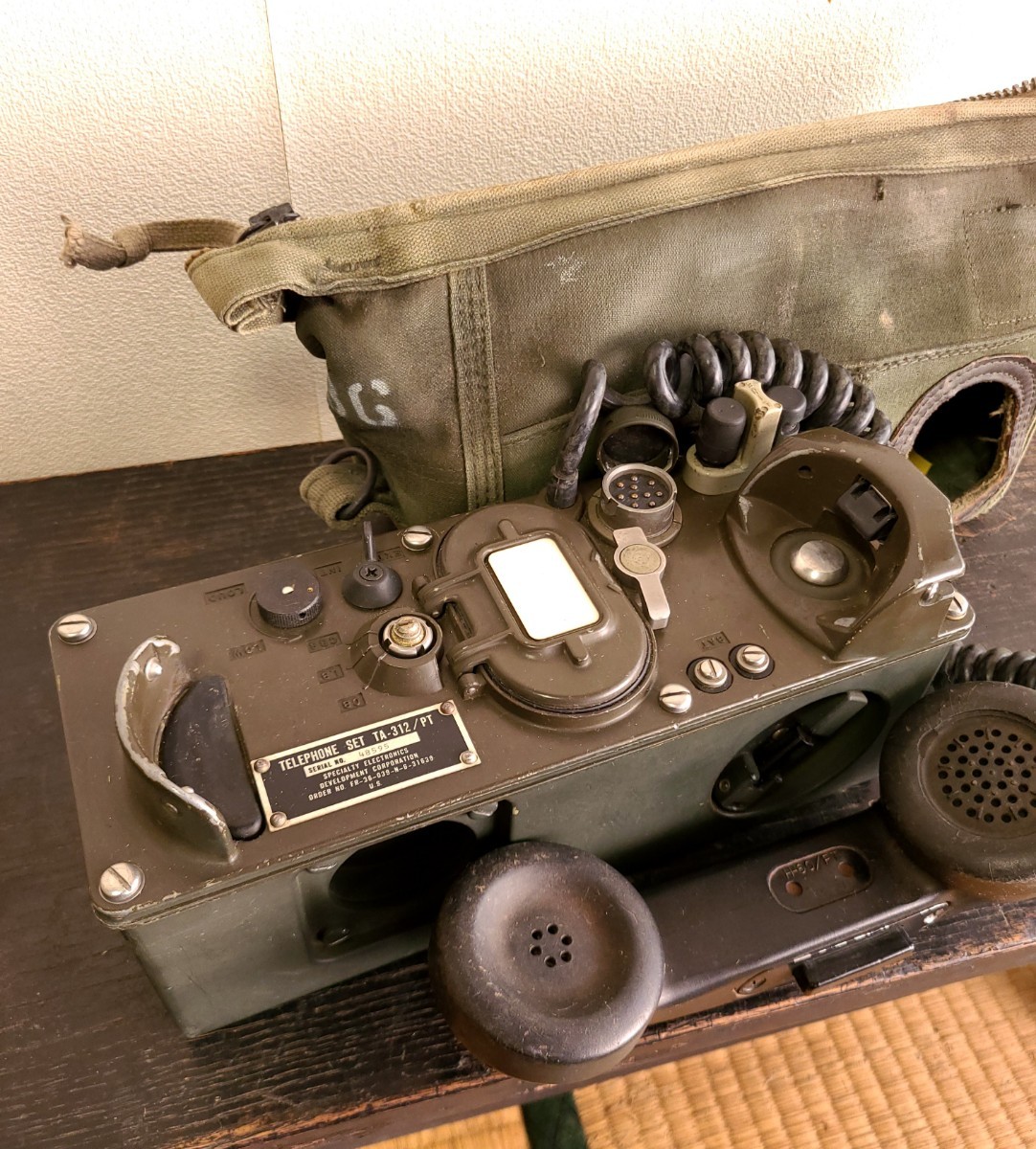 ビンテージ】野戦電話 アメリカ軍電話機 ビンテージ 個人装備｜個人装備