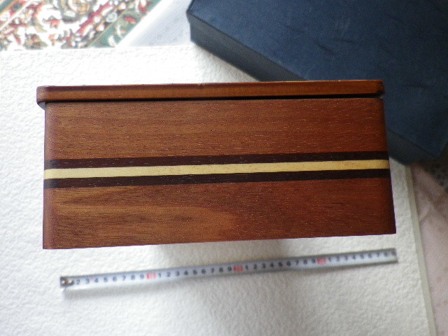 箱根寄木細工 ジュエリーボックス 縦14.7×横30 高さ6.5㎝ ほぼ未