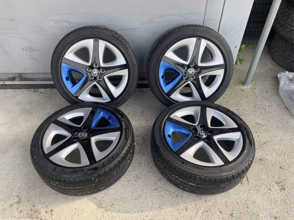 プリウス50純正ホイール 17インチ 215/45r17 87w プリウス50後期純正