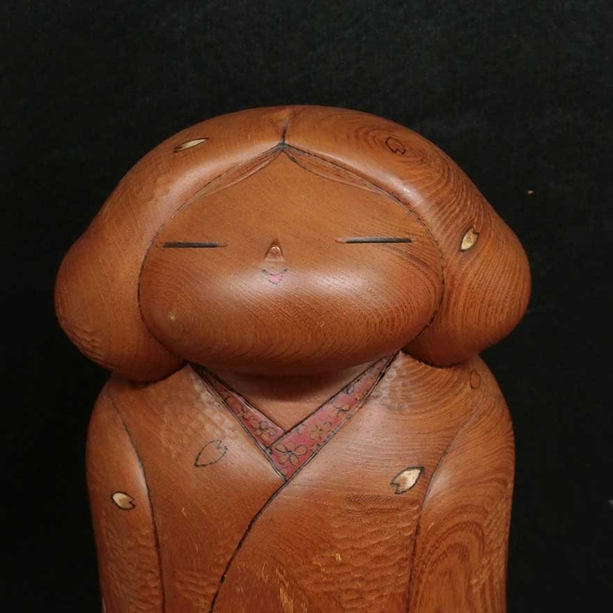 創作こけし 竜雄創作 女の子 - 川*ジ様 加藤竜雄作 童 おかっぱ こけし