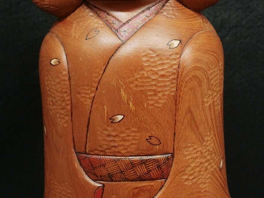 創作こけし 竜雄創作 女の子 - 川*ジ様 加藤竜雄作 童 おかっぱ こけし