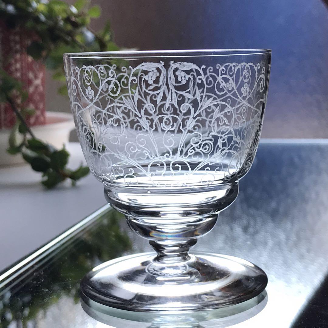 極美品オールドバカラ Baccarat ルリLulliワイングラス H6.7cm