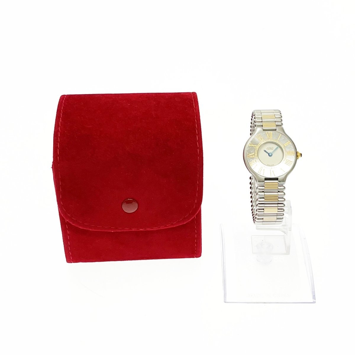 1円スタート】Cartier カルティエ マスト21 ヴァンティアン コンビ 