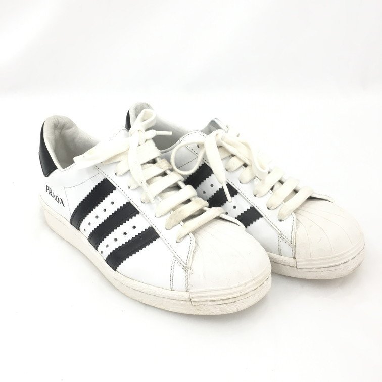 【BDBA3016】PRADA プラダ アディダス スーパースター スニーカー FW6680 22.5cm