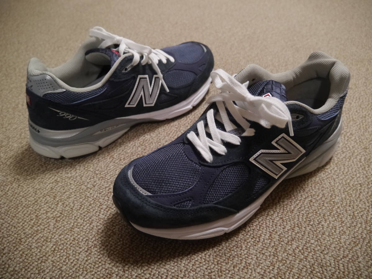 未使用 ニューバランス M990 v3 ネイビー 26.5cm