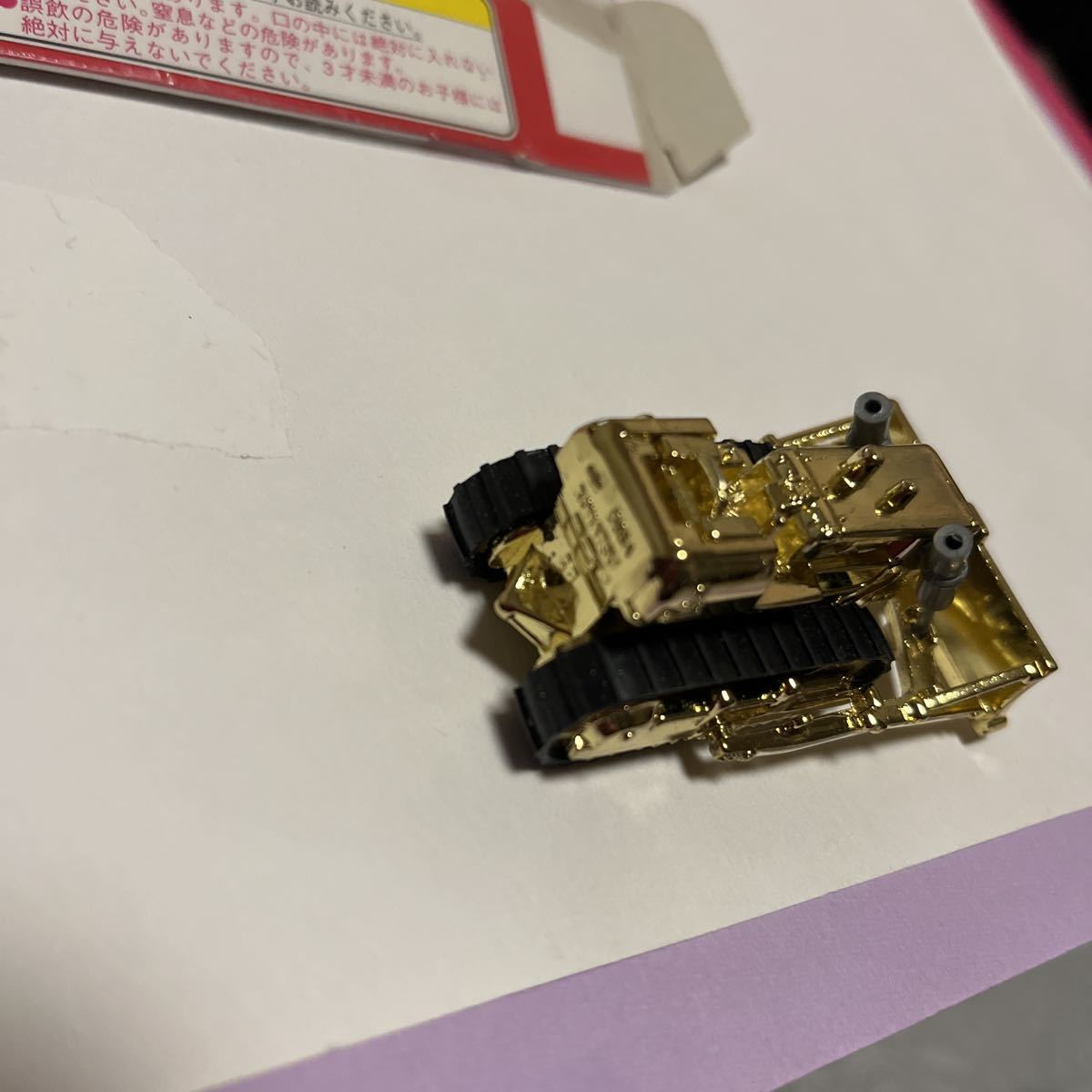 トミカ 赤箱70 コマツブルドーザD65 A めばえ 金メッキ 美品 (建設車両 