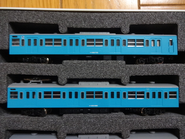 ESTABLISH様 美品☆TOMIX 92095 103系電車 (スカイブルー) 基本4両セット 走行動作