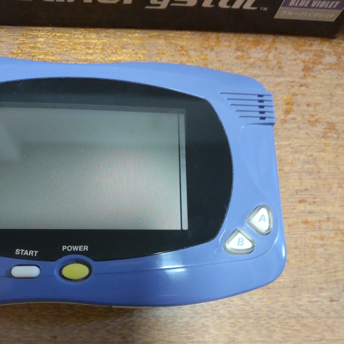 ワンダースワンカラー スワンクリスタル本体 ブルーバイオレット 寝る