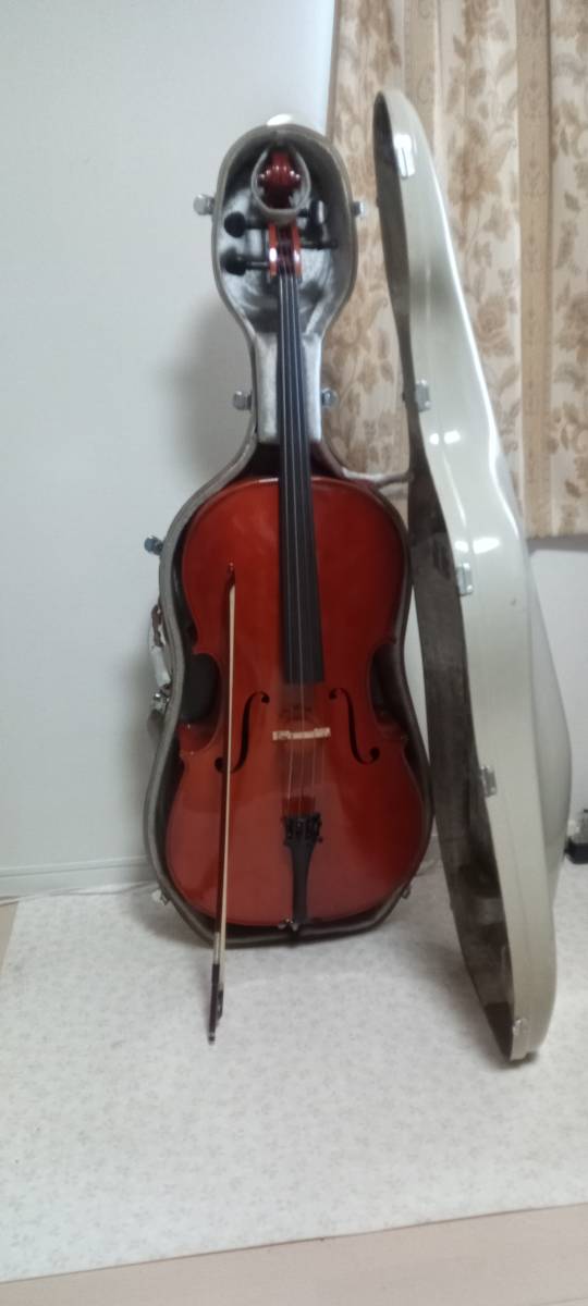 直接引取限定チェロ チェロ 4/4 メーカー不明 ハードケース＆弓付属