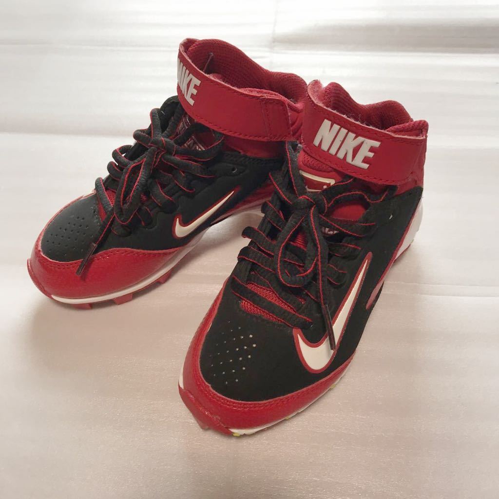 NIKE ハラチ キッズ用 野球スパイク 17cm レッド ベースボール  