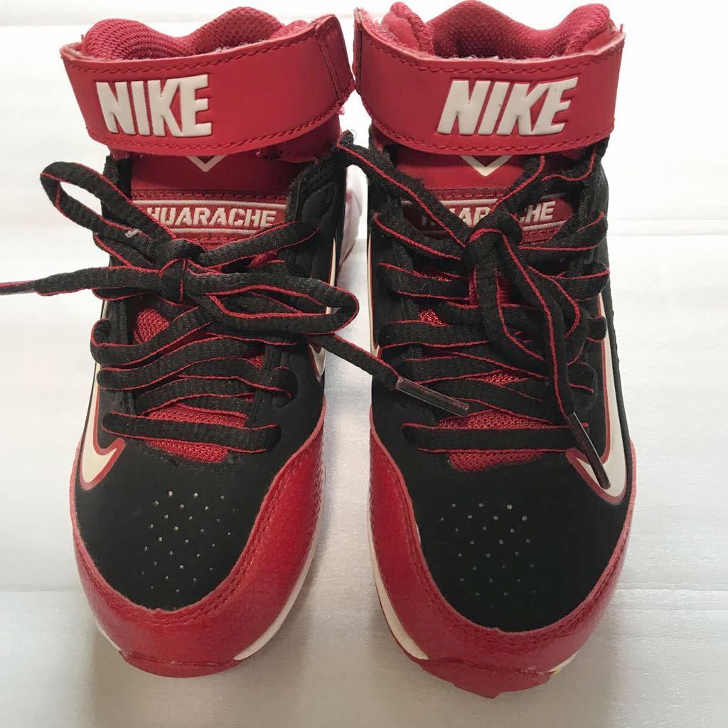 NIKE ハラチ キッズ用 野球スパイク 17cm レッド ベースボール  