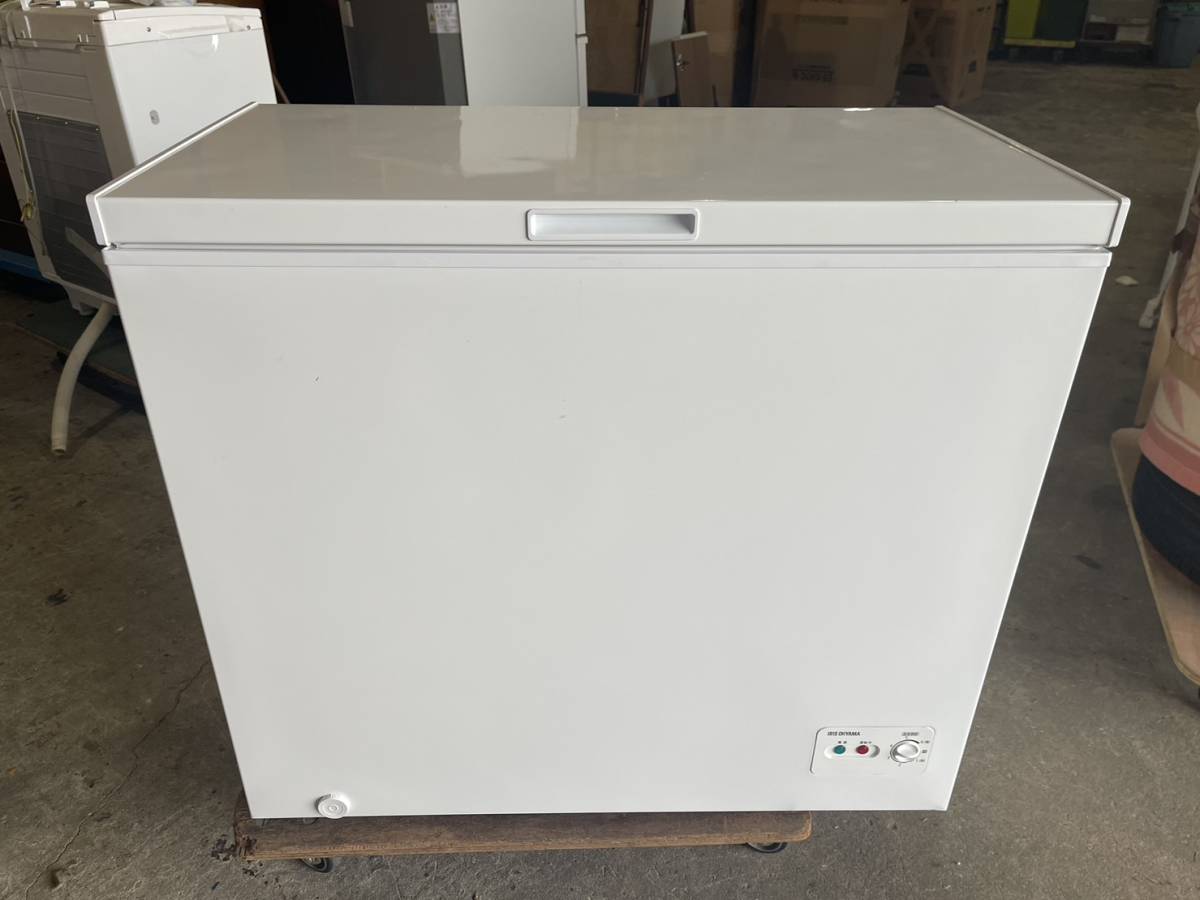 美品 アイリスオーヤマICSD-20A-Wノンフロン冷凍庫 198L2023年製