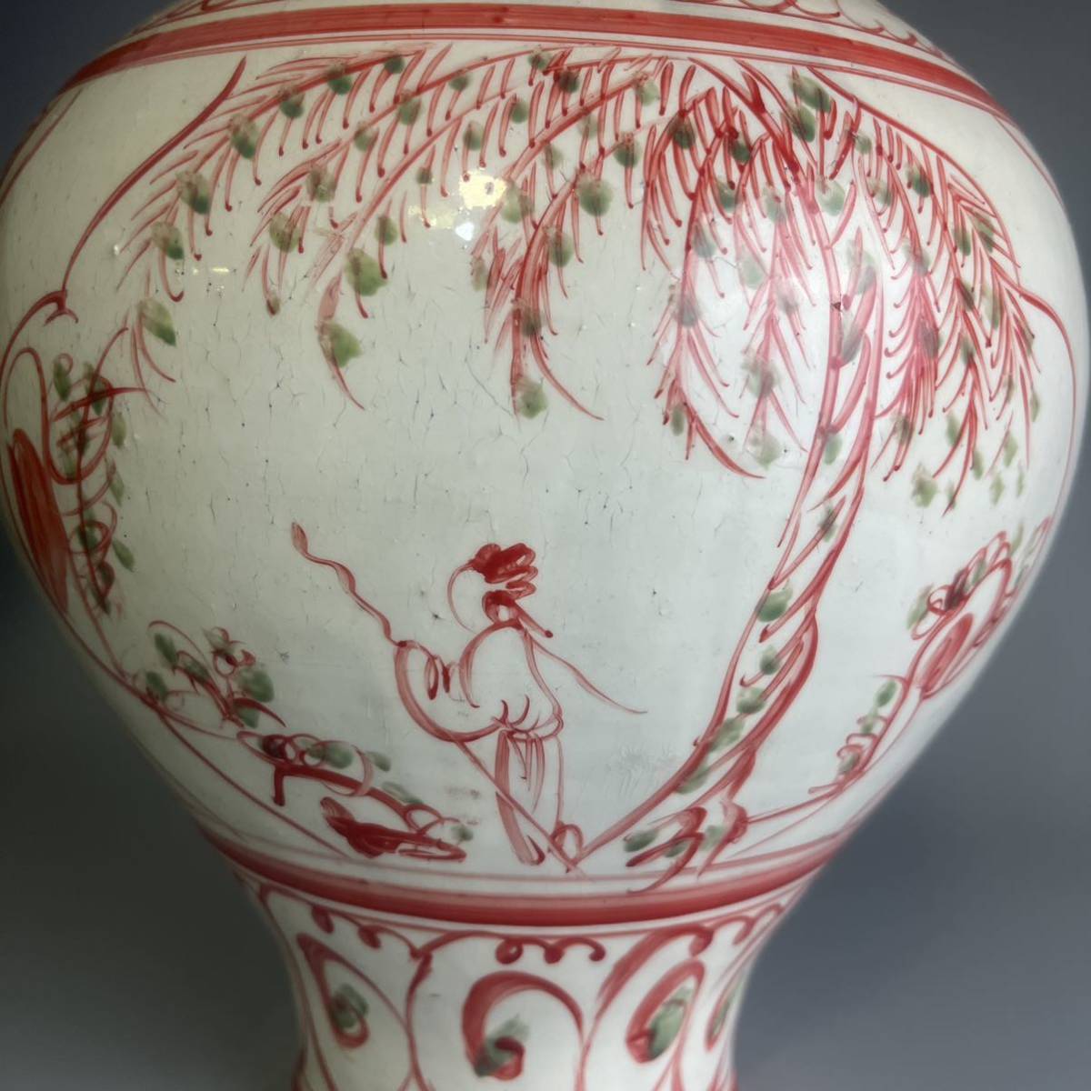◇希少 呉須赤絵壺 漳州窯 水指 明時代末期 古陶磁 中国古陶磁