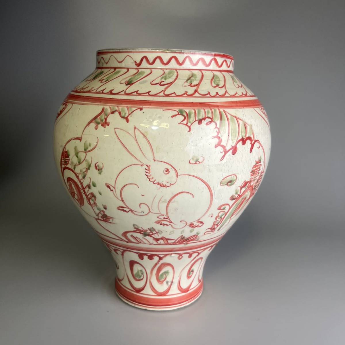 ◇希少 呉須赤絵壺 漳州窯 水指 明時代末期 古陶磁 中国古陶磁