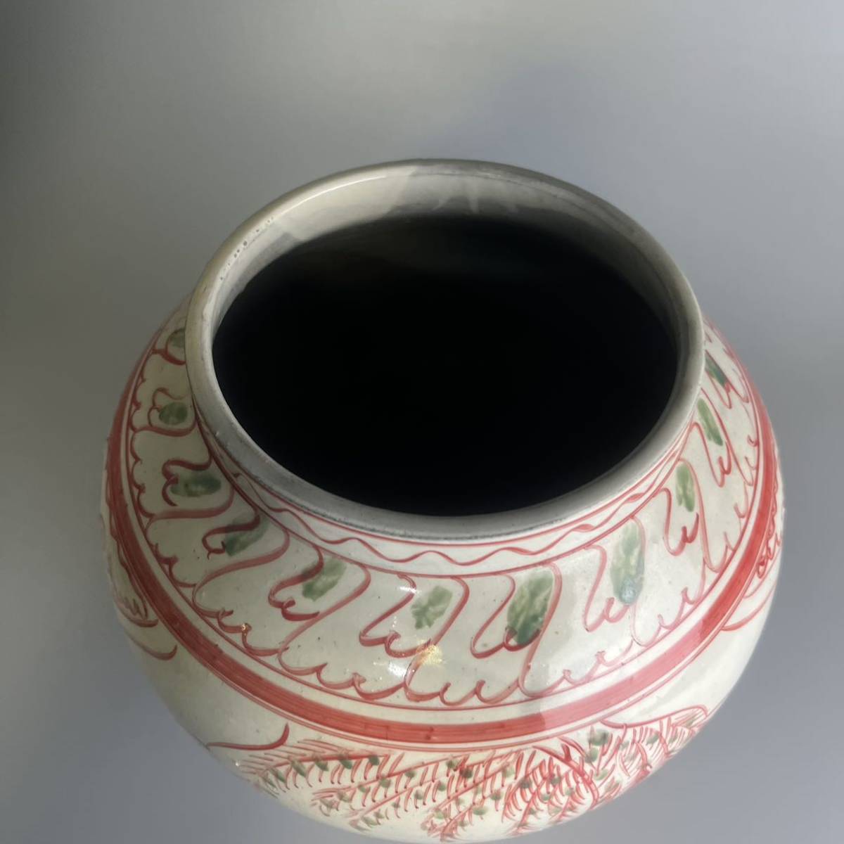 ◇希少 呉須赤絵壺 漳州窯 水指 明時代末期 古陶磁 中国古陶磁