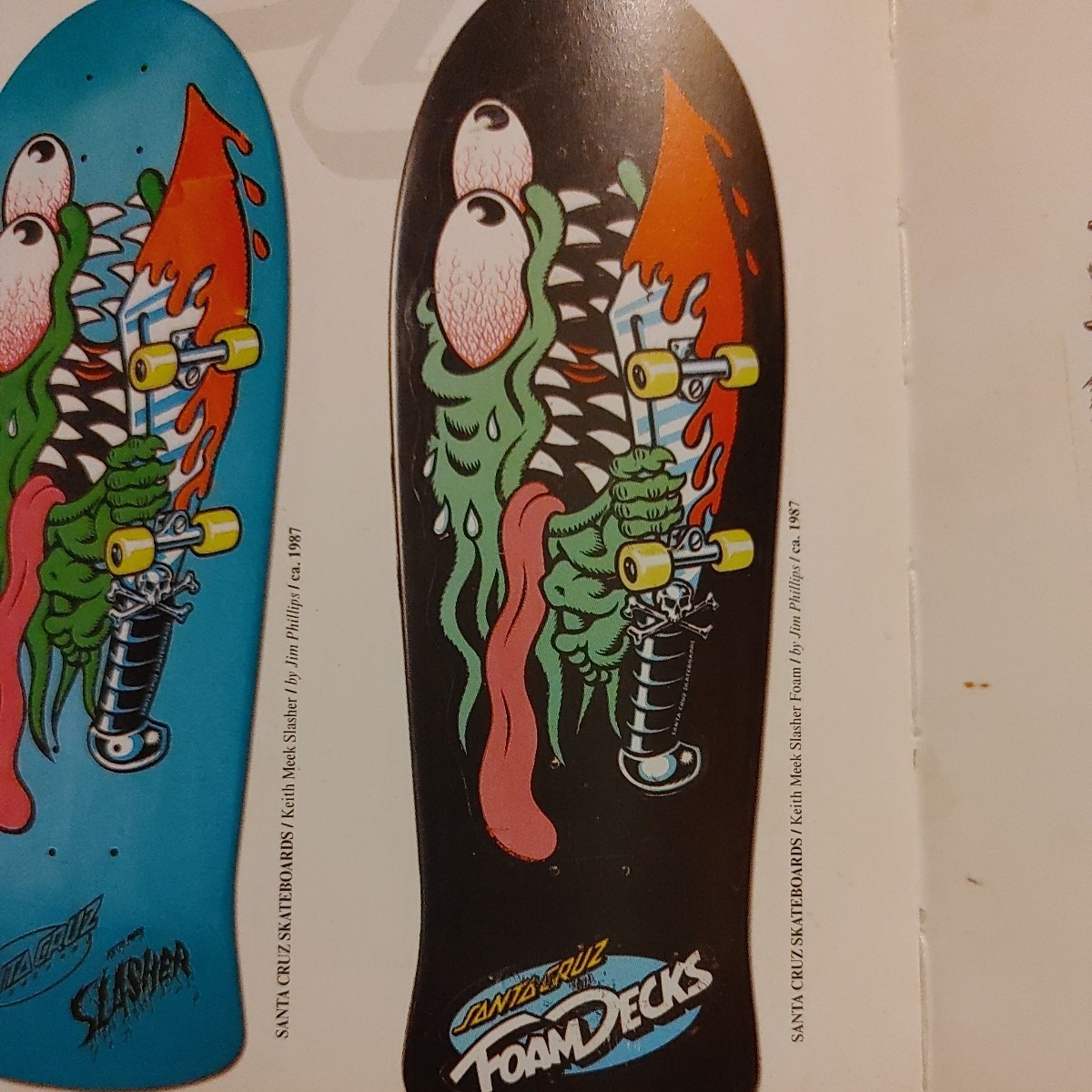 サンタクルズ スラッシャーホームデッキ当初物ヴィンテージ SANTA CRUZ