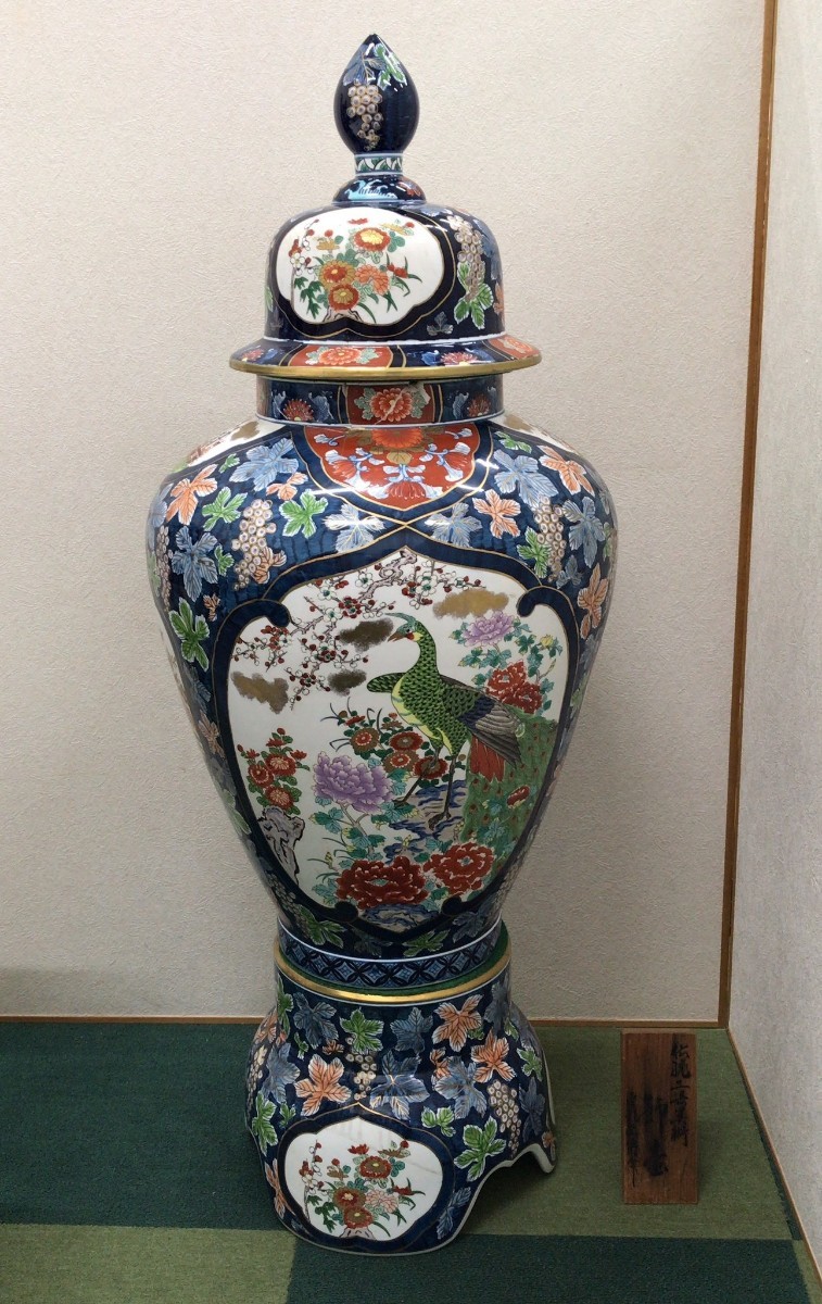 ZR271] 無形文化財 十三代 玉泉作 白磁 龍透彫 香炉 共箱 香道具 伝統