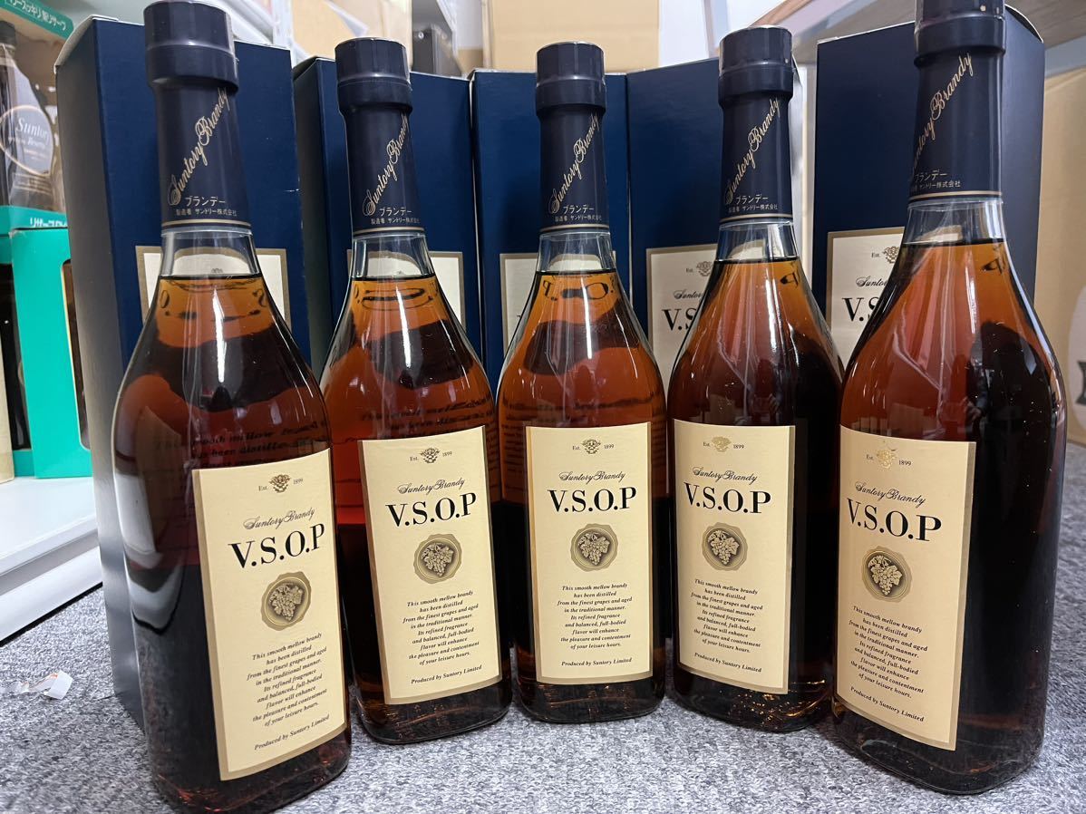 古酒サントリーブランデーVSOP スリム 40% 660ml×5本 箱付き