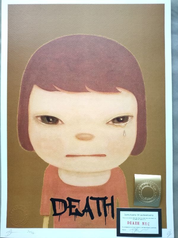 DEATH 奈良美智 世界限定100枚 NYC nyc アートポスター death