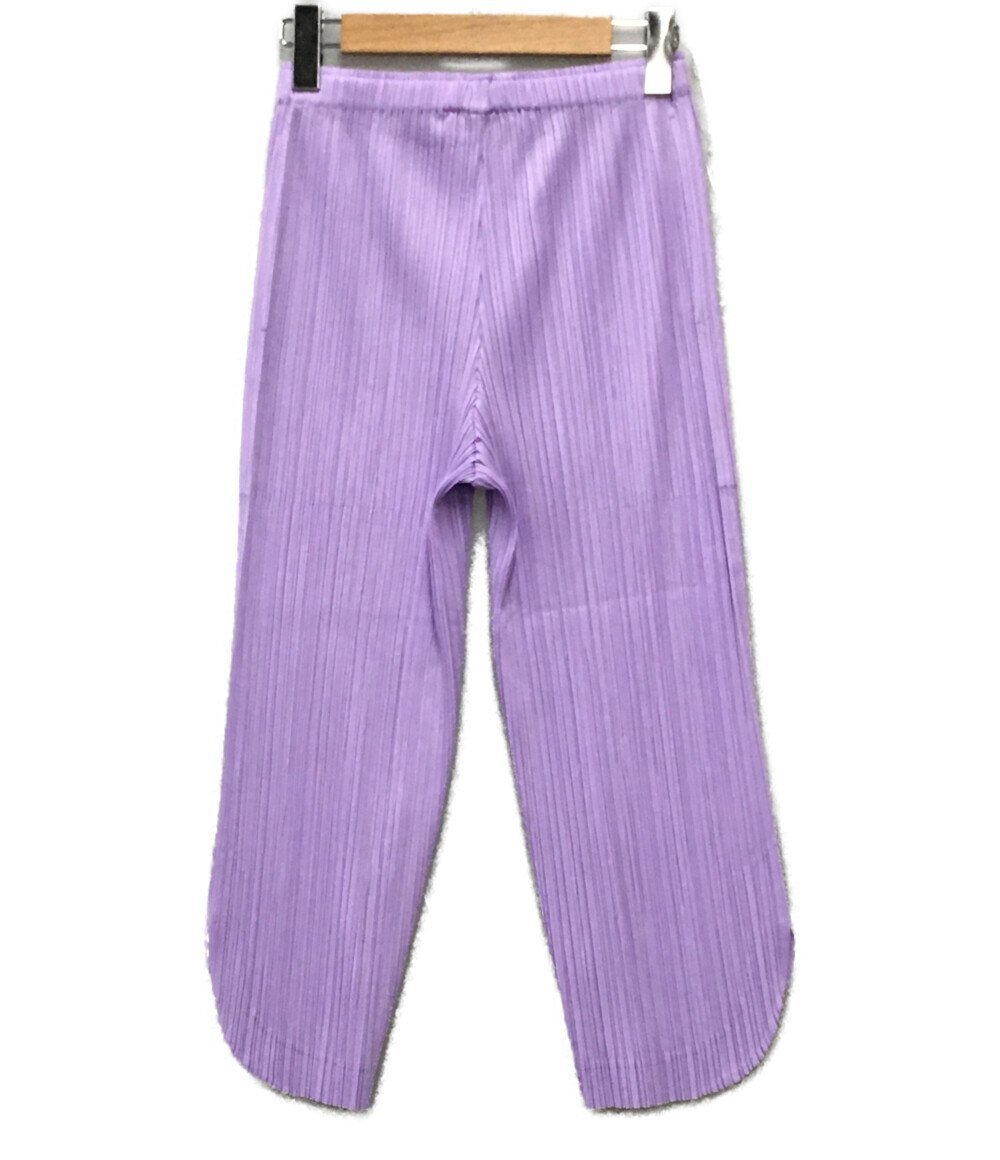 美品 プリーツプリーズ プリーツクロップドパンツ レディース 2 M PLEATS PLEASE [0703]