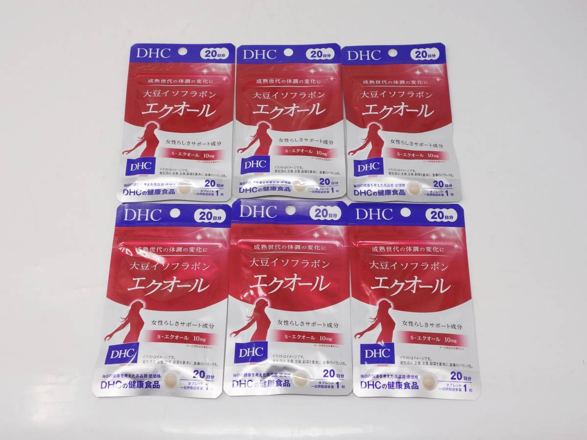 未開封 DHC 大豆イソフラボン エクオール 20日分 6袋セット