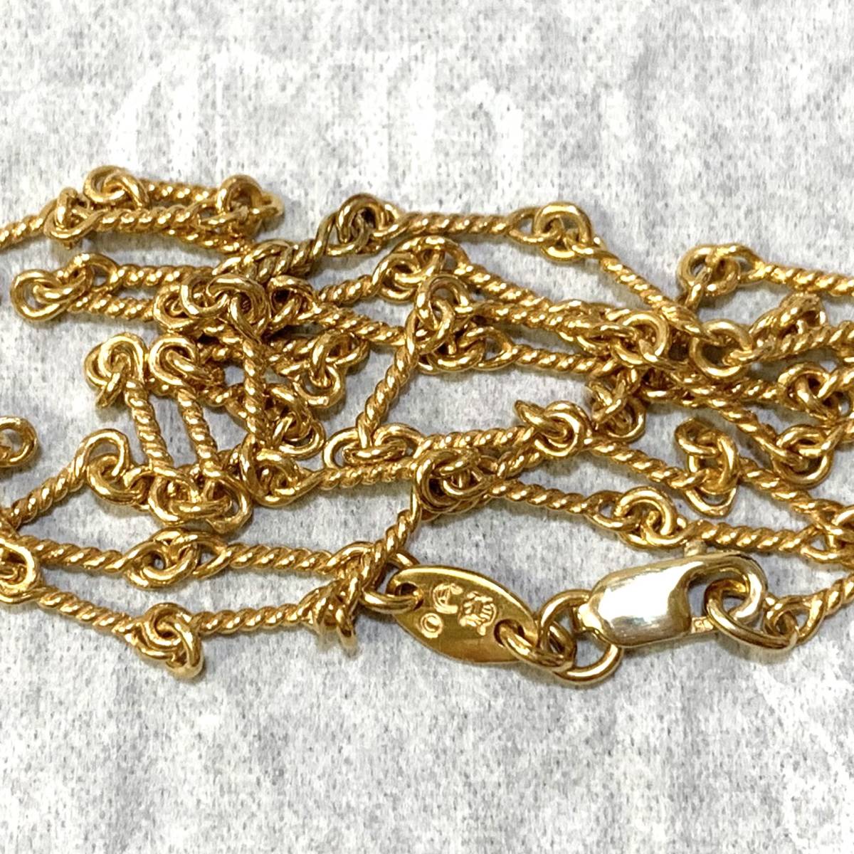 クロムハーツ CHROME HEARTS ツイスト ネックレス 20インチ 22k 極美品 