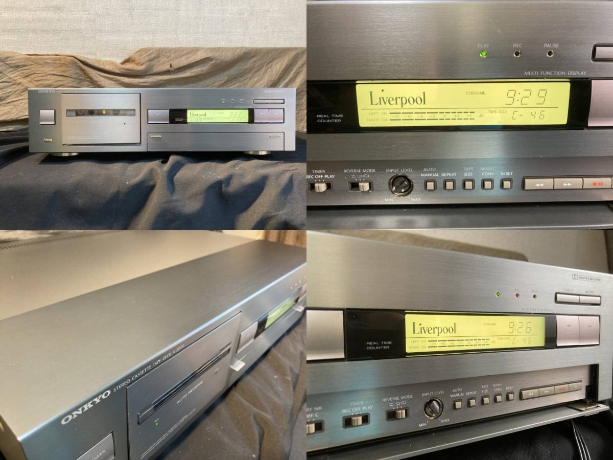 ONKYO K-200R Liverpool 動作OK☆Liverpool オートリバースカセット