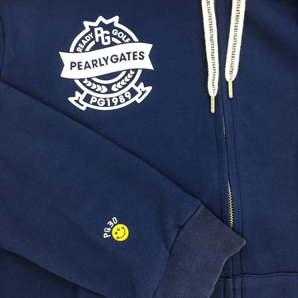 PEARLY GATES パーリーゲイツ 30周年 スウェットジップパーカー ブルー