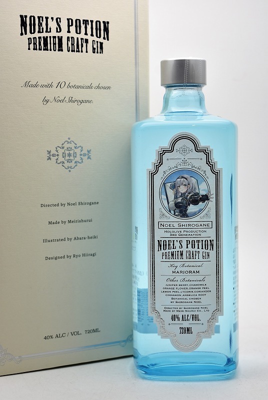 ★1874★未開栓 ホロライブ 白銀ノエル NOEL'S POTION ノエルのポーション 720ml 40度 プレミアム クラフト ジン スピリッツ
