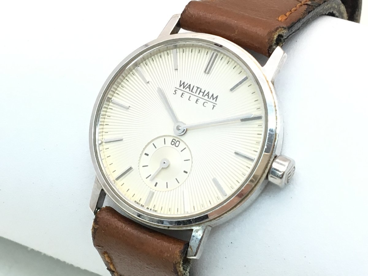 WALTHAM 18K WS26 クォーツ 腕時計 レディース 文字盤シルバー 動作