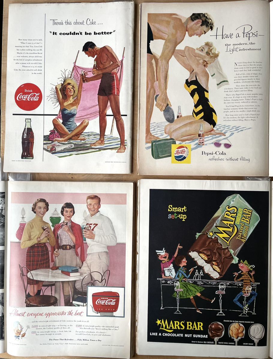 超レアな雑誌LIFE 1950年代の情勢やトレンド特集雑誌LIFE セット4冊