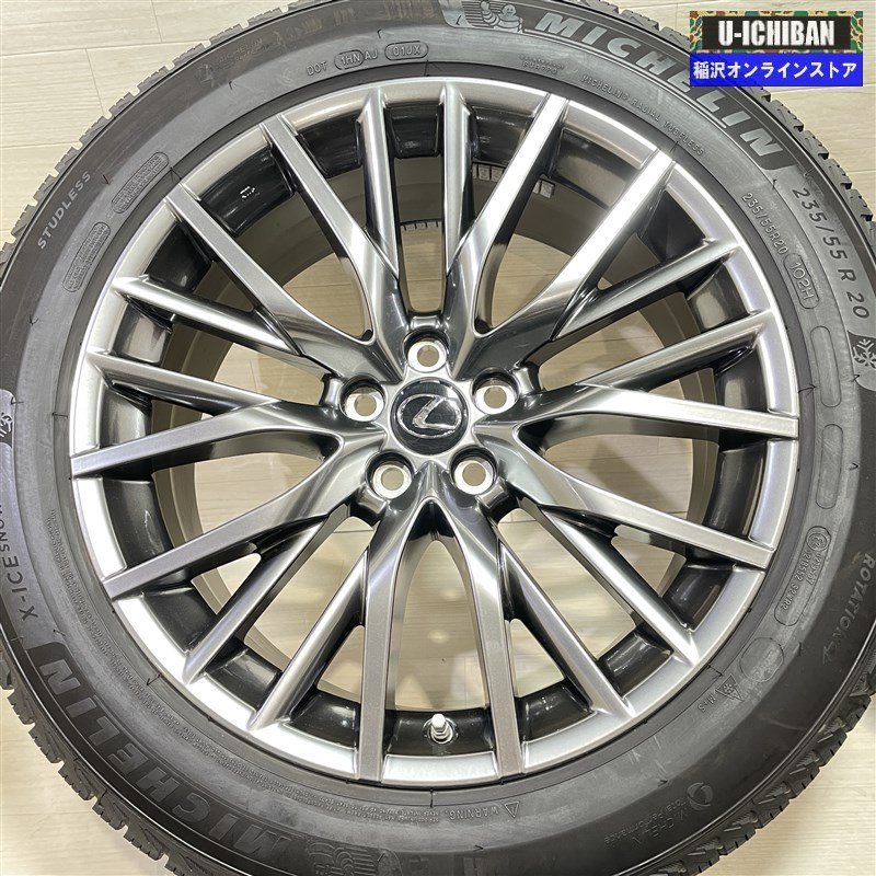 235/55R20 レクサスRX 純正 8-20+30 5H114.3 ミシュラン X-ICE SNOW 20