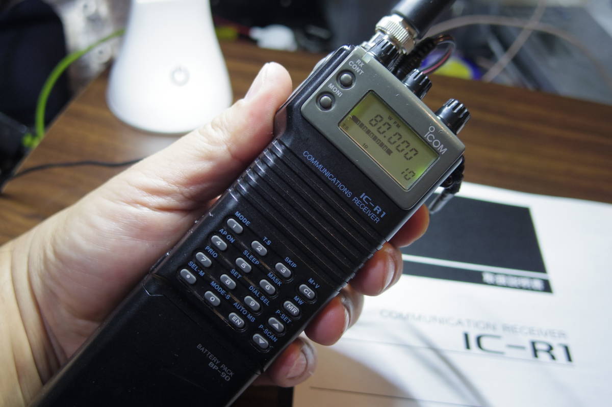 ICOM IC-R1 IC-03N IC-BP8 セット ジャンク ICOM IC-R1 IC-03N IC-BP8