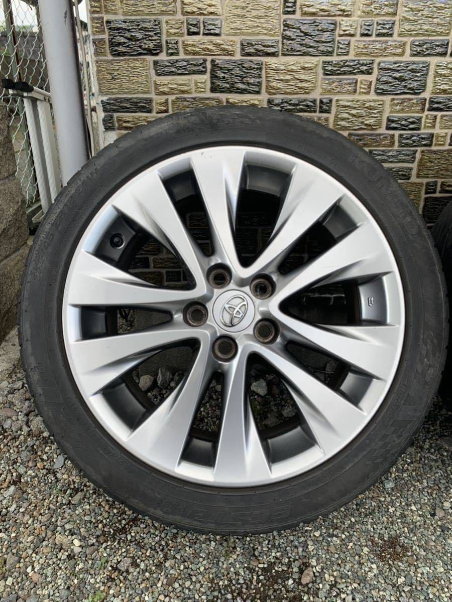 中古】TOYOTA 225/45 R18 純正タイヤ＆ホイールセット