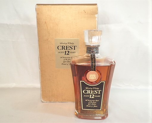 5141[M]箱付♪◇未開栓古酒◇SUNTORY WHISKY/CREST/12年/サントリー