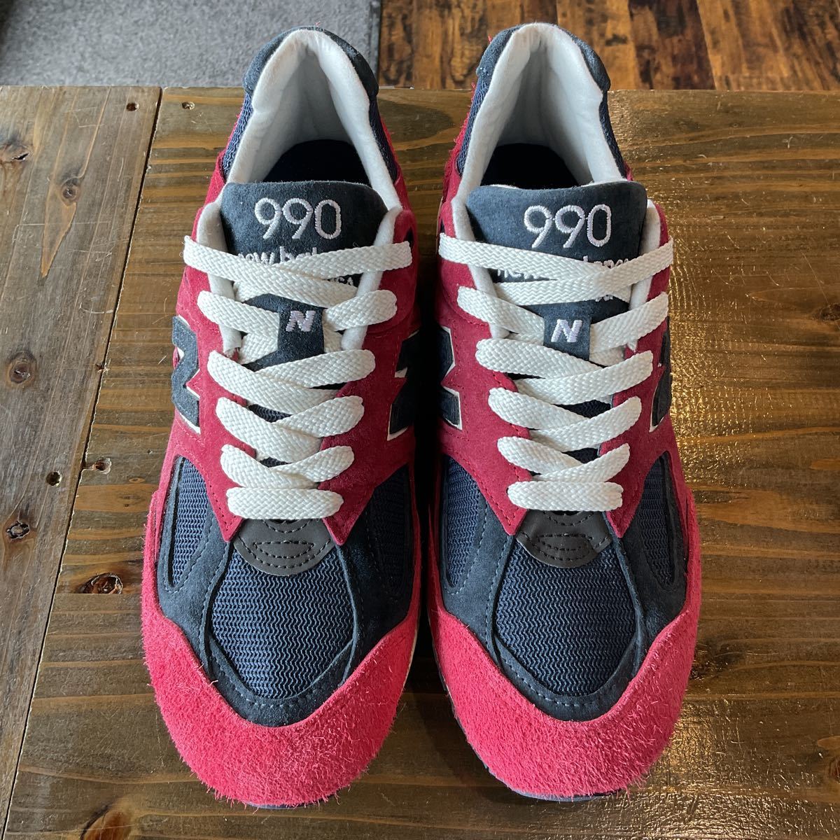 M990AD2 New Balance RED ニューバランス ROOSTER BALANCE – レッド 中古・古着通販NEW (ニューバランス) サイズ 990V2 MADE USA製｜Yahoo!フリマ（旧PayPay (New